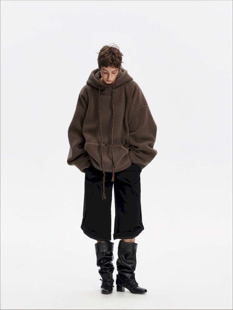Drawstring Loose Hooded Jacket【s0000015060】