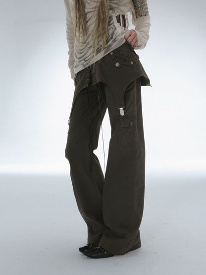 Straight-Leg Pocket Workwear Pants【s0000013904】