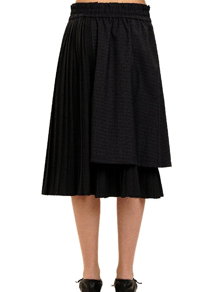 Plaid Puff Sleeve Skirt Set【s0000017925】