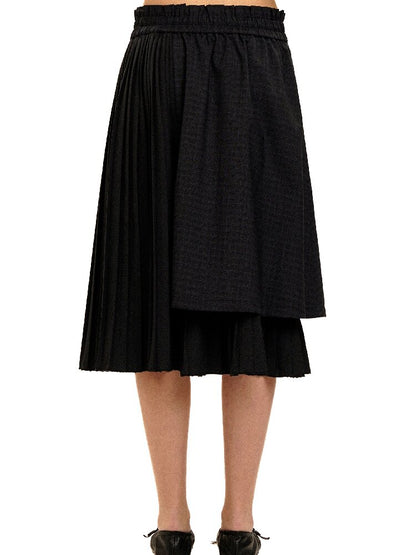 Plaid Puff Sleeve Skirt Set【s0000017925】