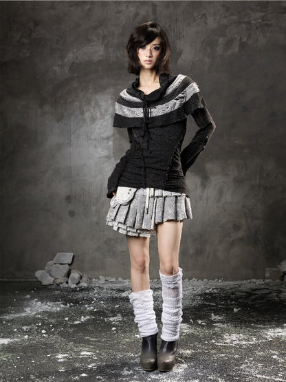 Multi-layer Pleated Short Skirt【s0000015951】