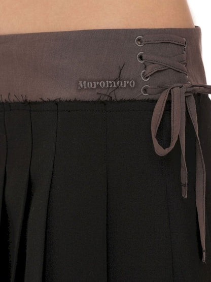 Hem Layered Mesh Pleated Skirt【s0000013431】
