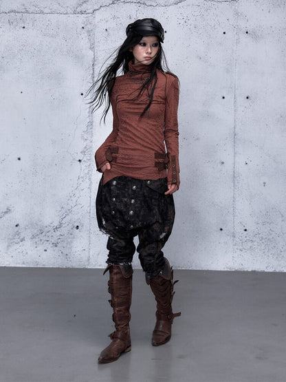 High Neck Jacquard Knit Base Top【s0000015550】