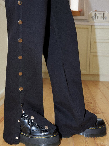Metal Buckle Denim Bootcut Pants【s0000016652】