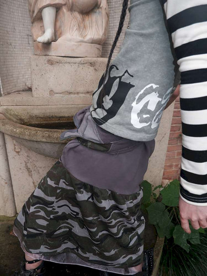 Broken Soldier Camo Spliced Skirt【s0000015141】