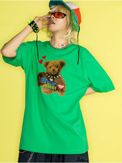 Dopamine Street Hip Hop Loose T-Shirt【s0000012459】