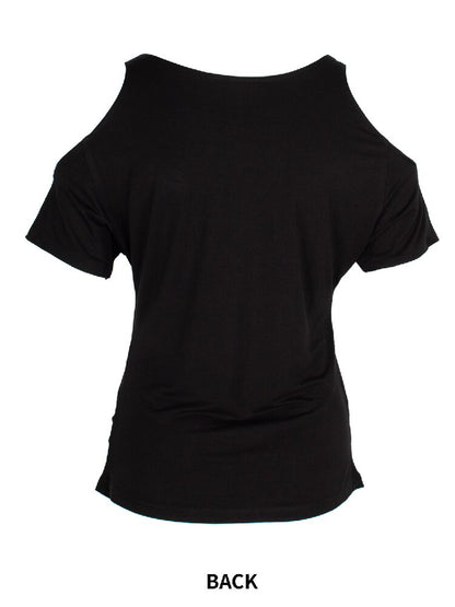 Graffiti Off-Shoulder Top【s0000018067】