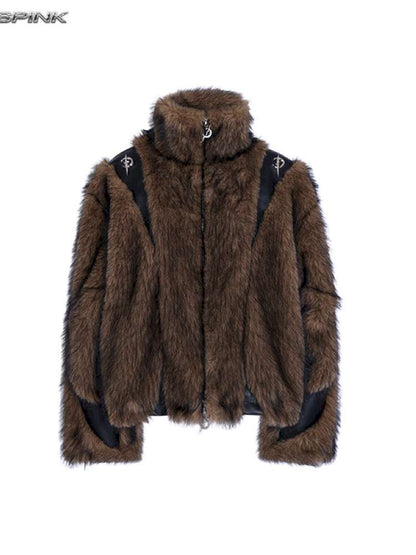 Electric Moon Stitching Fur Jacket【s0000015138】