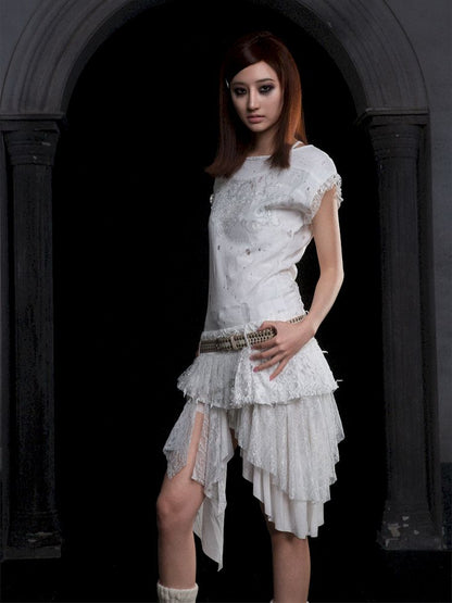 Lace Low Waist Half Skirt【s0000012313】