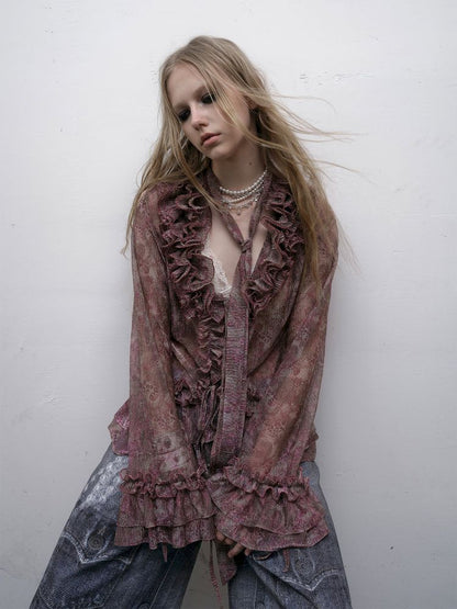 Long Sleeve Flared Sun Protection Shirt【s0000012328】