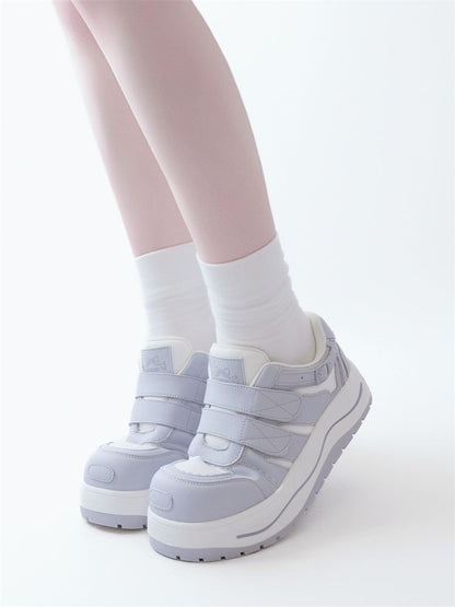 Lace-up thick-soled sneakers【s0000012963】