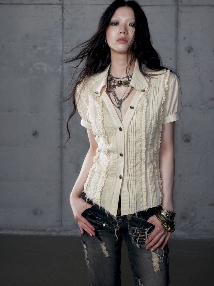 Scrappy Sunscreen Long Sleeve Shirt【s0000013470】