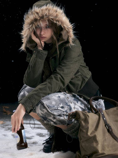 Hooded Short Cotton Jacket【s0000014432】