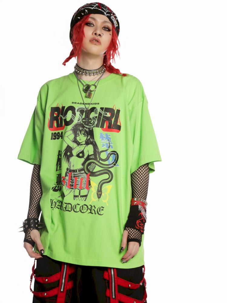 Street tide loose versatile multicolor T-shirt【s0000013601】