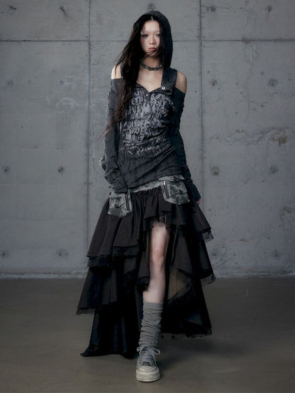 Fake Two Piece Heavy Layered Cake Skirt【s0000013476】