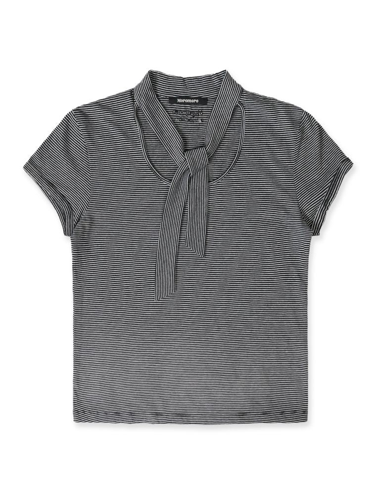 Small scarf short-sleeved tops【s0000013426】