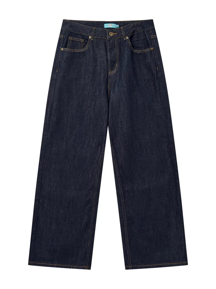 Washed Wide-Leg Long Denim Pants【s0000013991】