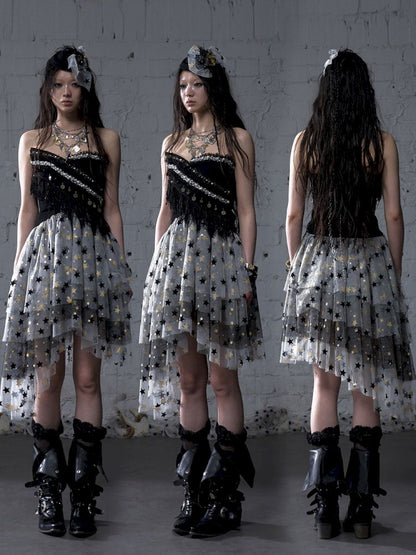 Irregular short strapless vest【s0000012783】