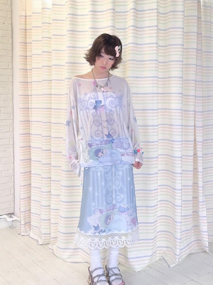 Artistic Lace Mesh Half Length Dress【s0000017479】