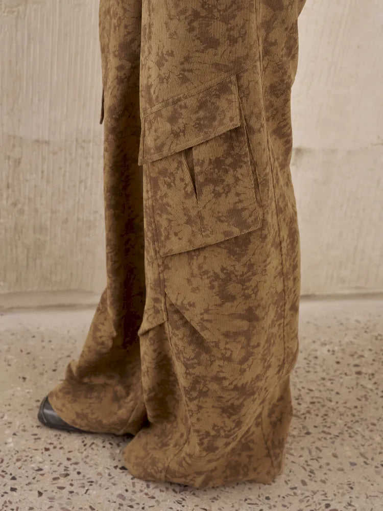 Pocket Structured Relaxed Straight-Leg Workwear Pants【s0000014071】