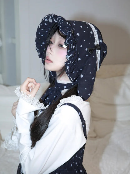 Polka Dot Floral Bud Chiffon Spaghetti Strap Dress【s0000013971】