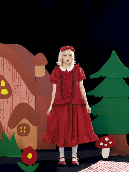 Embroidered Floral Headpiece Vest【s0000013934】