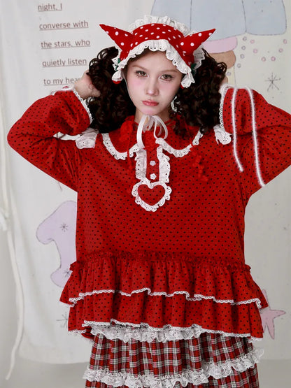 Cute Girl's Christmas Sweatshirt【s0000014108】