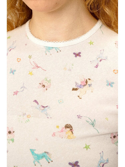 Hand-Drawn Graphic Print Vest【s0000016103】