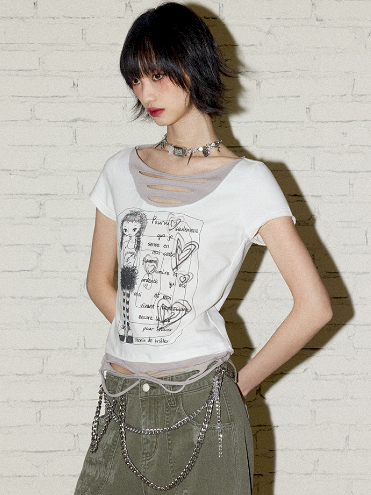 Fake Two Piece T-Shirt【s0000012421】