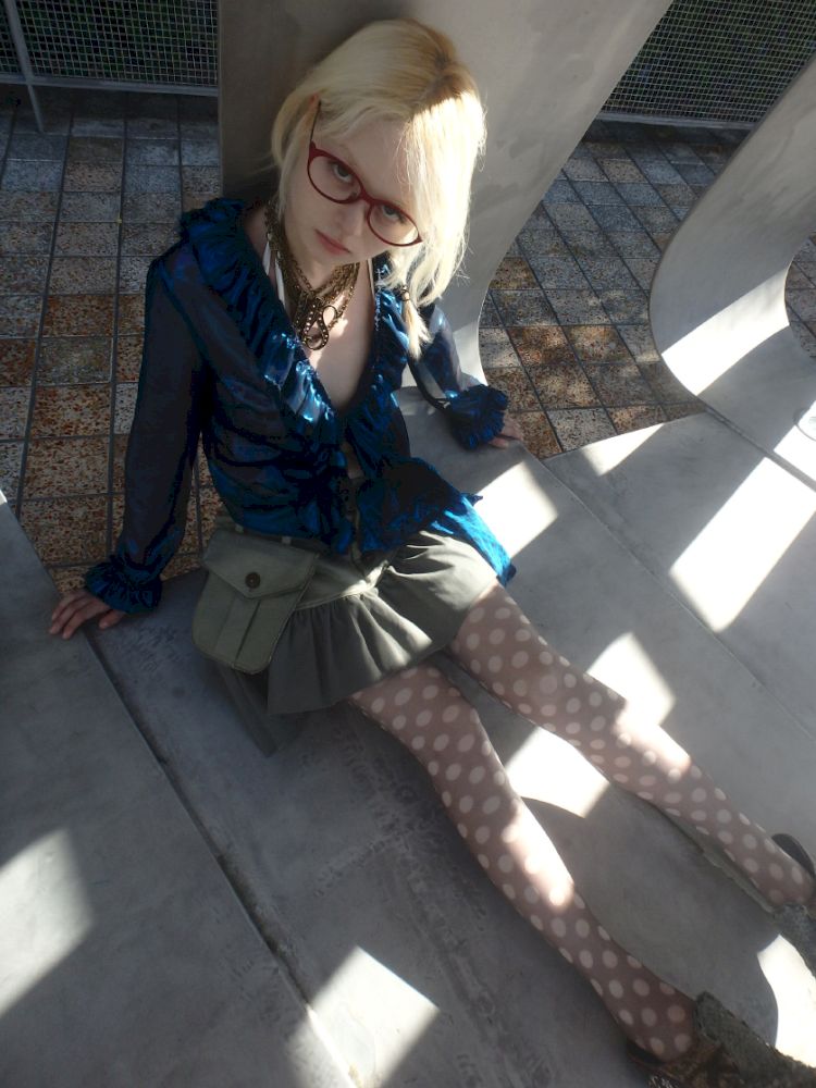 Polka dot print 10D ultra-thin stockings【s0000013175】