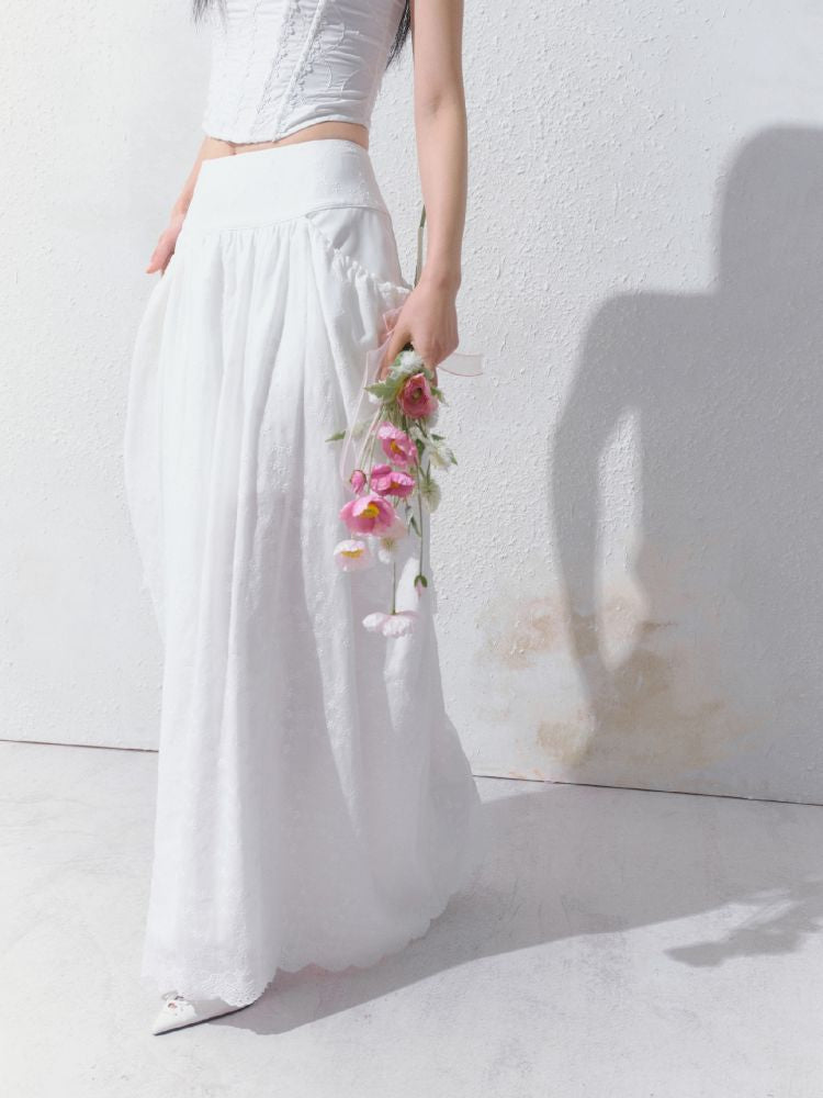 High-Waisted Half-Length Skirt【s0000012154】
