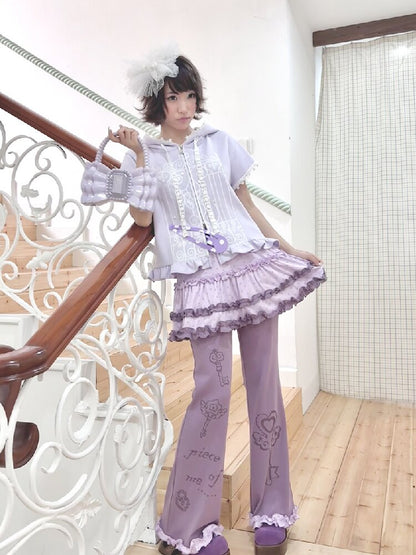 Quirky Girl Fake Two Pieces Cake Skirt Pants【s0000017472】