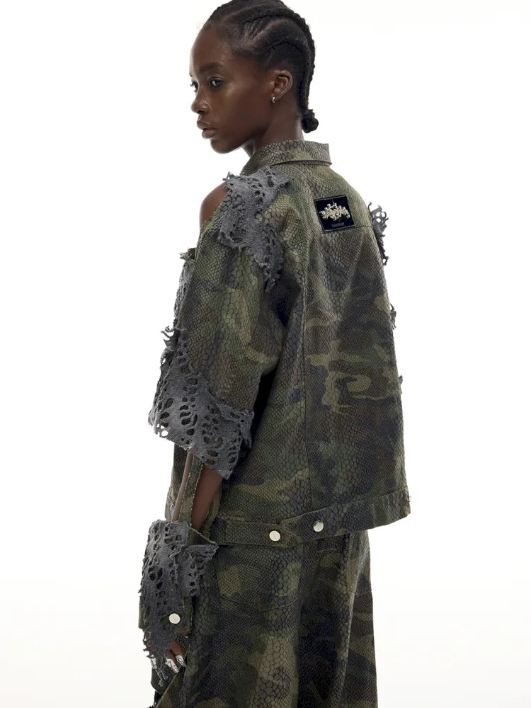 Gender-Neutral Y3K Painted Denim Pants【s0000014013】