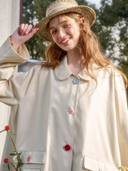 Cotton Silhouette Pocket Trench Coat【s0000015622】