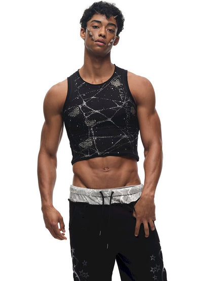 Butterfly Spider Web Iron On Vest【s0000012584】