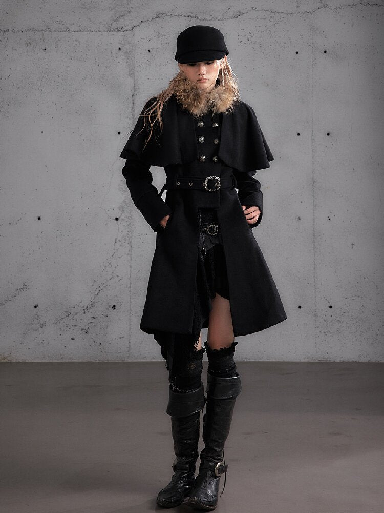 Modern Court Heiress Wool Cape Jacket【s0000019150】