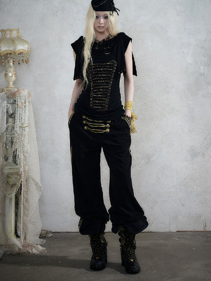 Vintage Court Knightly T-Shirt Dress【s0000017863】