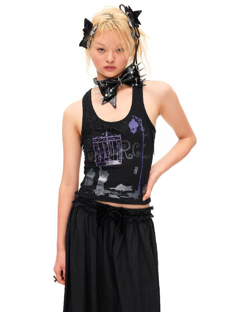 Rivet Metal Decoration Bow Collar【s0000016497】