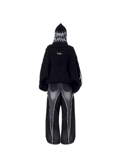 Structure Patchwork Hooded Sweater【s0000015120】