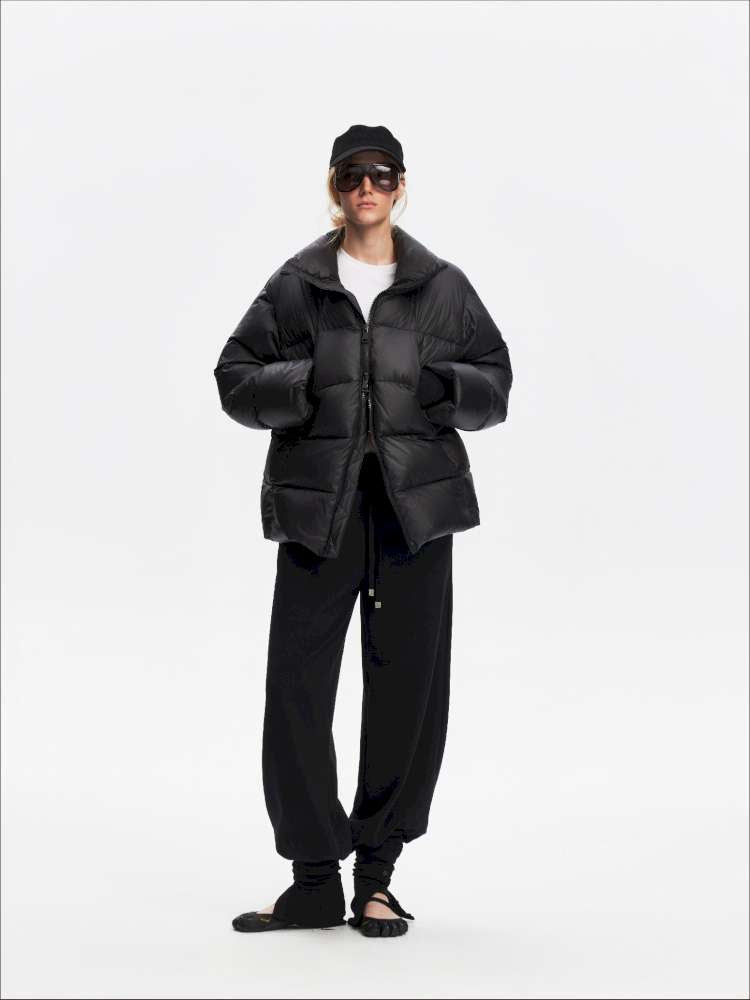 Winter Stand Collar Black Warm 90 Down Jacket【s0000014871】