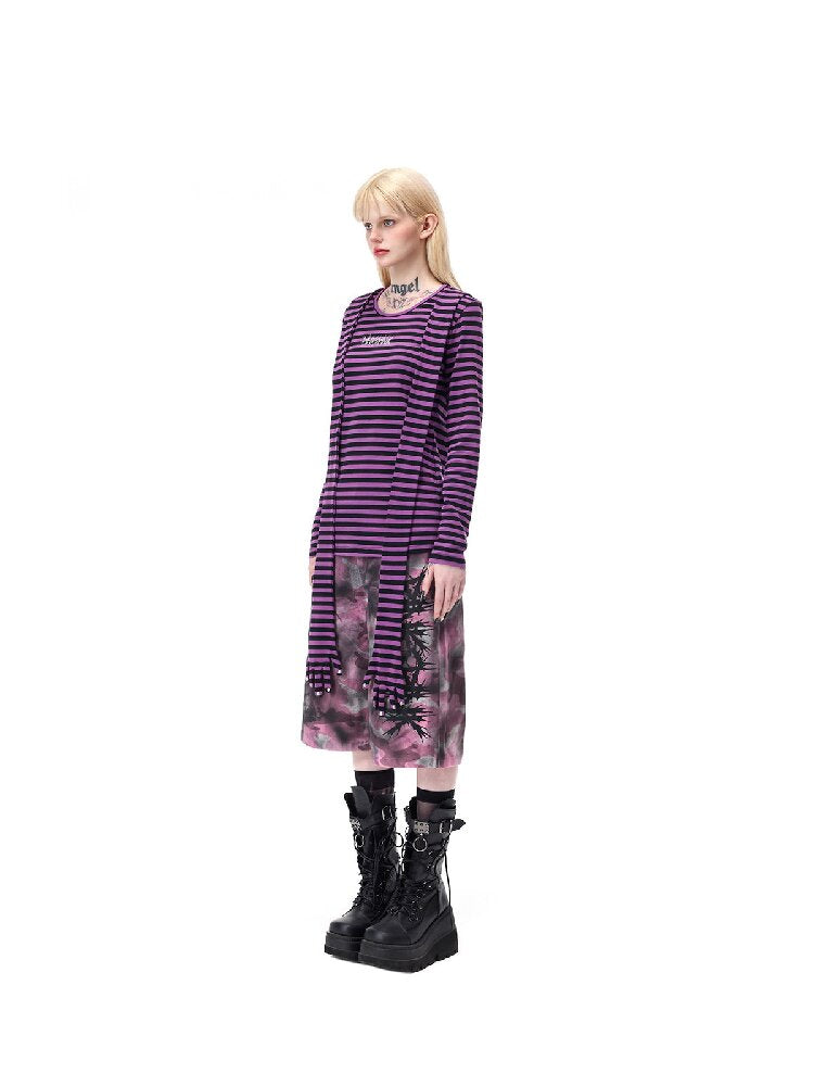 Studded Striped Sun Protection Top【s0000017720】