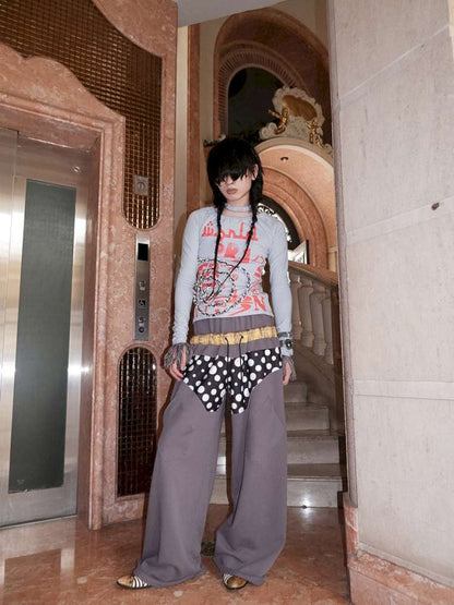 Asymmetrical Long Sleeve Top【s0000015147】