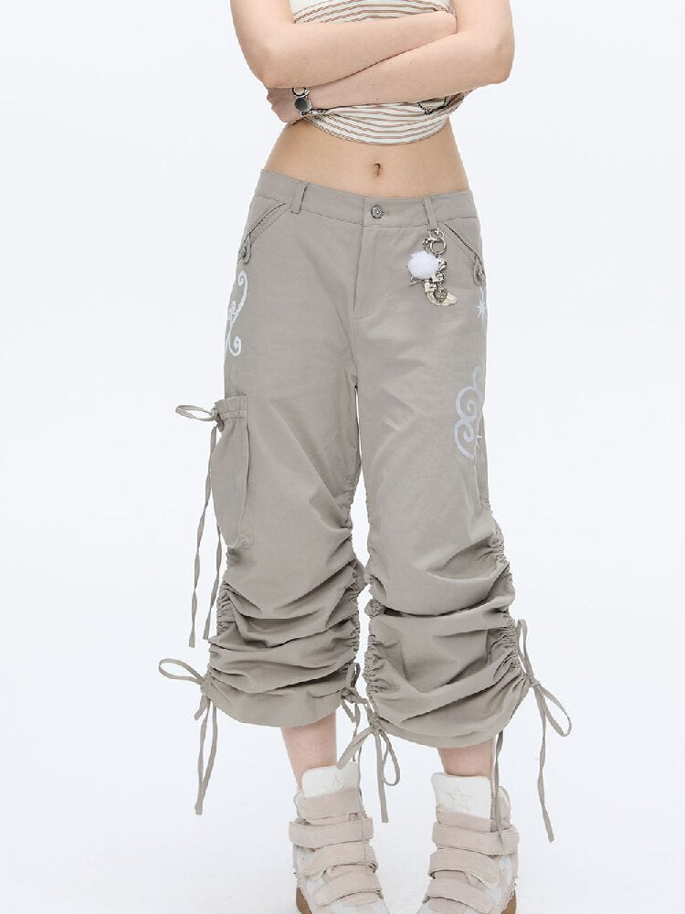 Vine Shirring Pleats Cargo Pants【s0000016376】