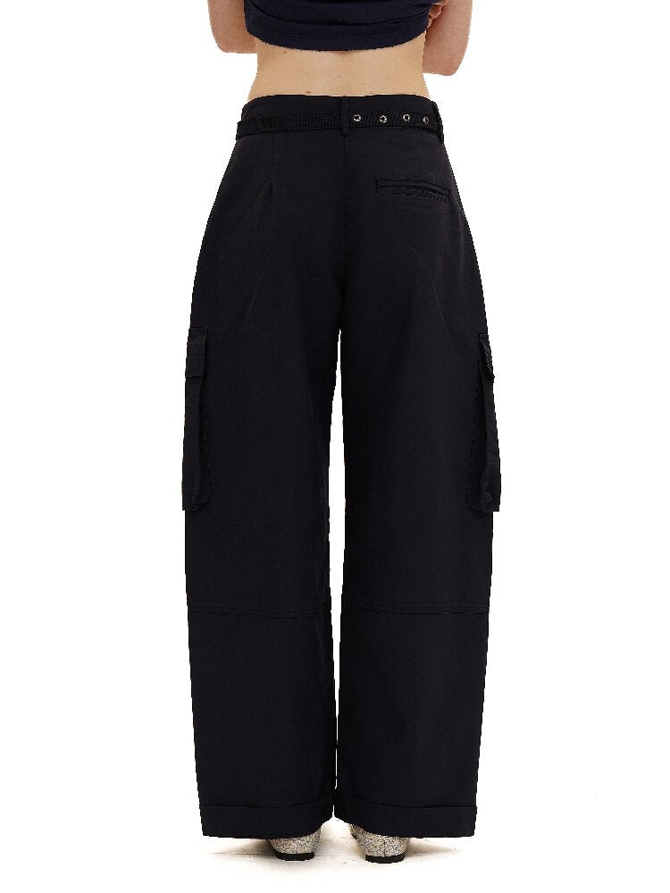 Long Staple Cotton Cargo Trousers【s0000016138】