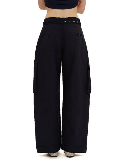 Long Staple Cotton Cargo Trousers【s0000016138】