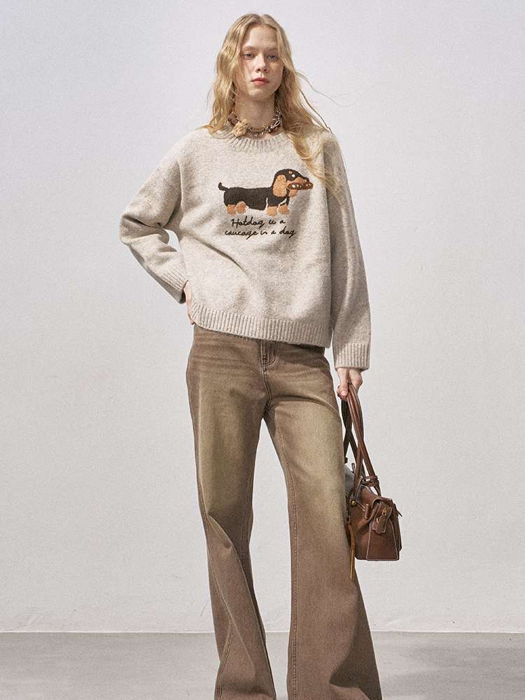 Soft Glutinous Round Neck Sweater【s0000015215】