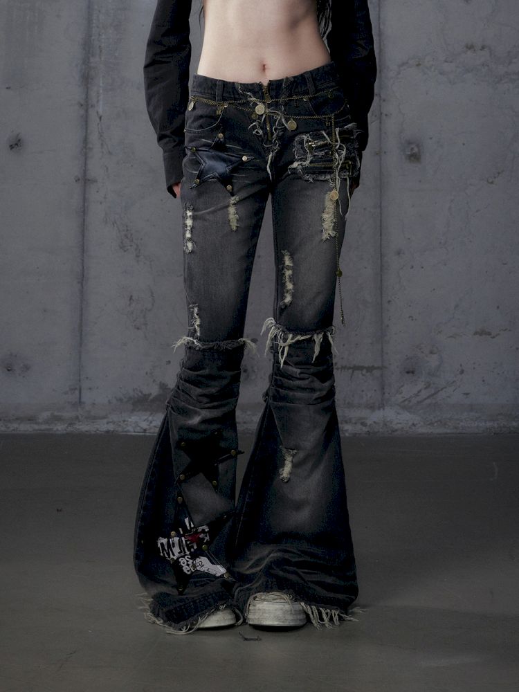 Micro Slim Washed Jeans【s0000013474】