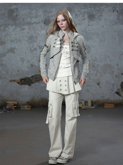 Metallic Napoleon Hooded Jacket【s0000018101】