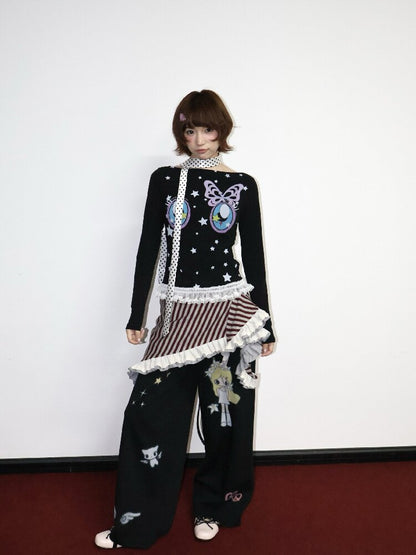 Knitted Lace Multi Wear Skirt【s0000018662】
