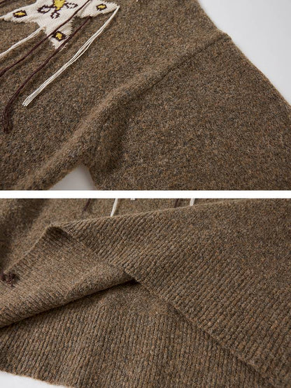 Unique Design Loose Long Sleeve Pullover【s0000014381】